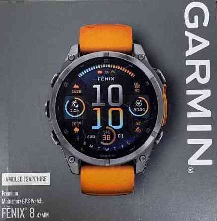 Смарт -Часы Спортивний годинник Garmin Fenix 8 47mm AMOLED Sapphire Titanium w. Київ
