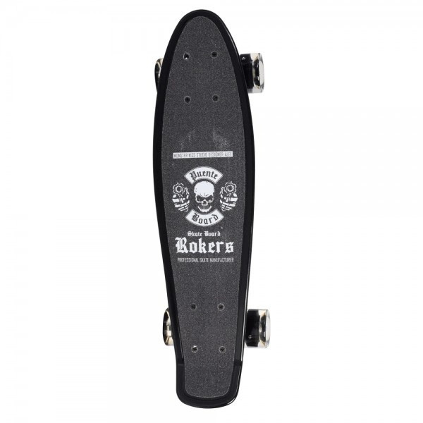 Скейт Пенни борд для детей MS 0298-1_1 Скейтборд со светящимися колесами ABEC 7 алюминиевая подвеска Черный Каменец-Подольский - изображение 5