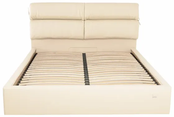Кровать Двуспальная Edinburgh Comfort 160 х 190 см Fly 2207 С подъемным механизмом и нишей для белья Бежевый Киев
