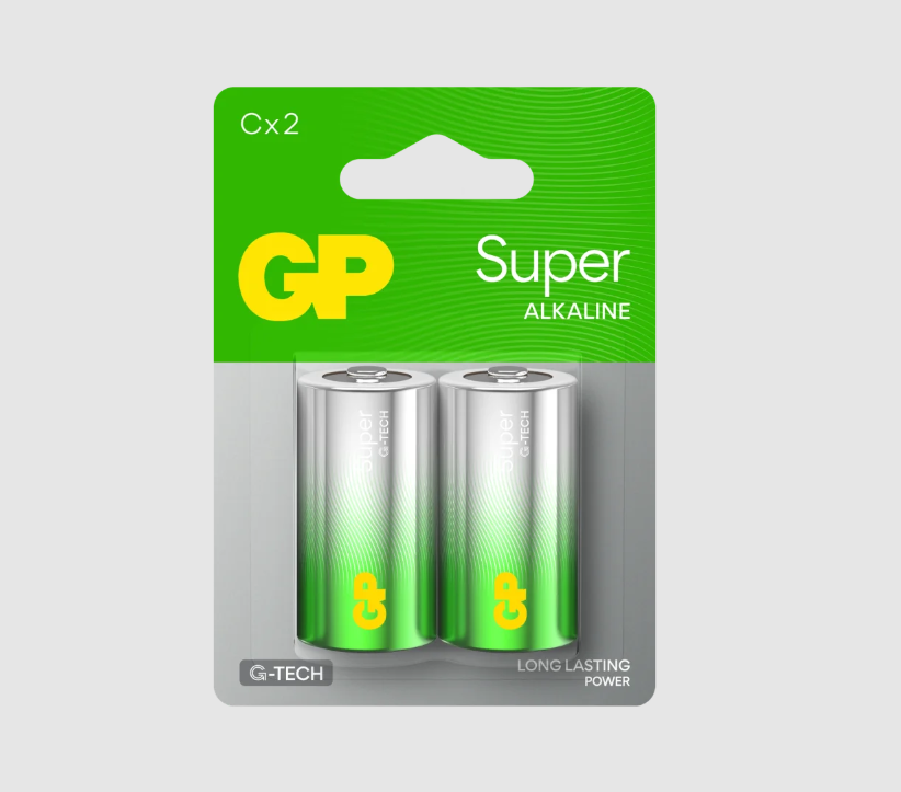 Батарейка міні бочка GP Super Alkaline LR14 14A 1.5 V 2 шт. блістре Рівне - фото 1