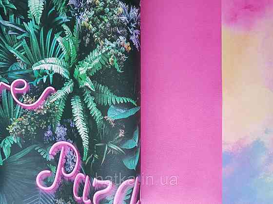 Шпалери флізелінові еко Decoprint Good Vibes 0.53х10 м дитячі молодіжні дерева пальми тропіки написи зелені Київ