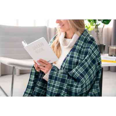 Плед Ardesto Fleece клітинка зелена 160х200 см (ART0702PB) Вінниця