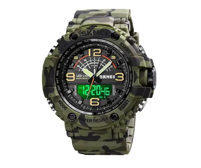 Мужские спортивные наручные часы Skmei 1617 Камуфляжный Винница - изображение 4