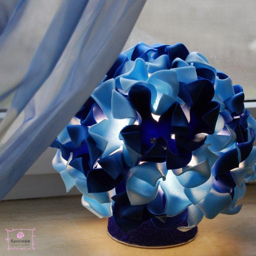 Світильник-нічник "Гортензія синя" Дніпро - фото 2