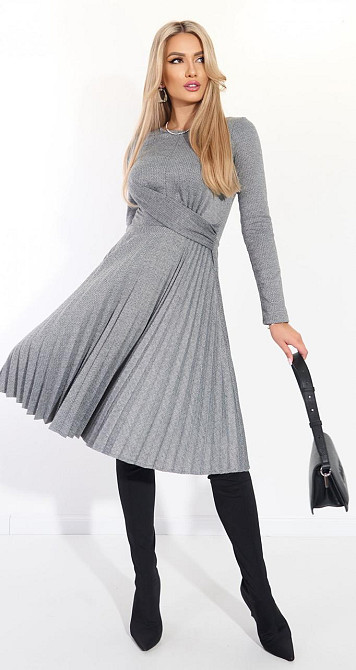 Красивое платье с юбкой плиссе (44) Киев - изображение 2