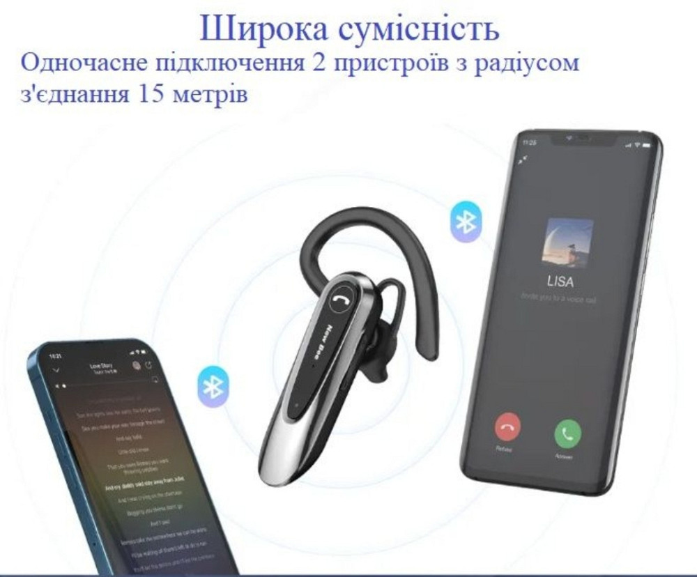 Гарнитура: New Bee LC -B41 с чехлом. Харьков - изображение 7