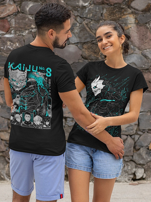 Футболка мужская аниме Каиджу Но Мина Схиро оверсайз (S/M/L) Черний AnimeJ0028 Днепр - изображение 6