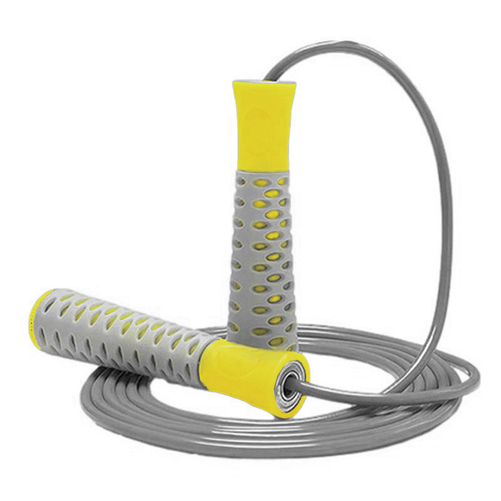 Скакалка PowerPlay 4206 Jump Rope PRO+ Сіро-жовта (2,75m.) Луцк - изображение 1