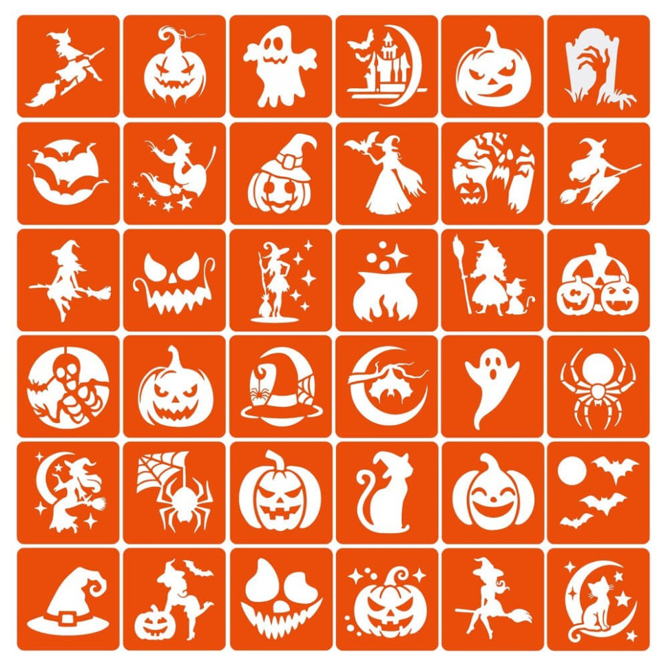 Набор трафаретов для био-тату 