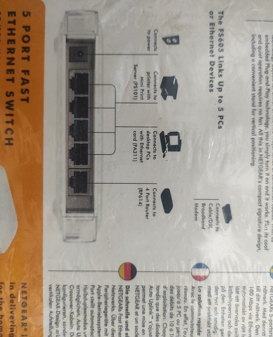 Комутатор Netgear FS605IS. Харків - фото 2