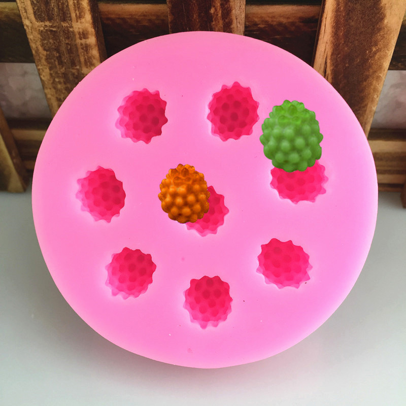 Молд силиконовый Ежевика 75 на 78 мм розовый Киев - изображение 9