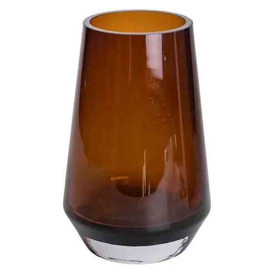 Flower Season Ваза для квітів скляна 22 см скляна з кольорового скла 1.7 л Коричнева HP-10-26 Киев