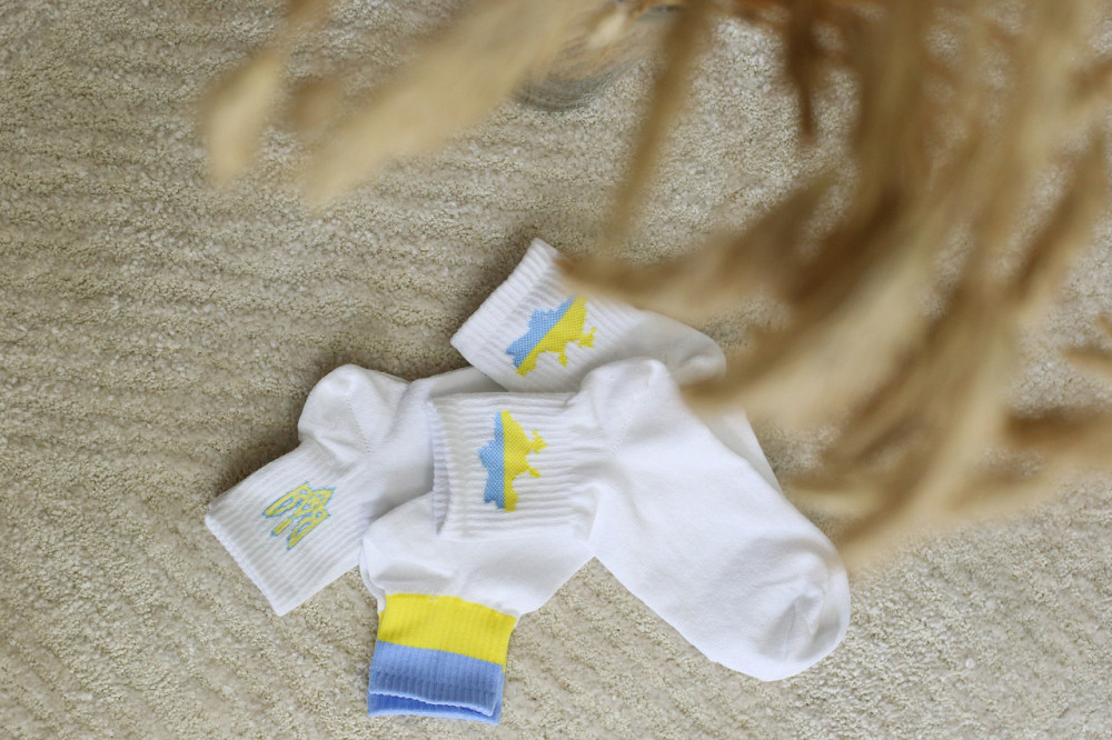 Шкарпетки білі патріотичні Україна р.36-40 Чернівці - фото 8