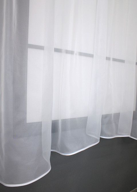 Кухонная гардина VR-Textil № 036к арка белый с неоново-салатовым 280х170 см (52-0885) Киев - изображение 5