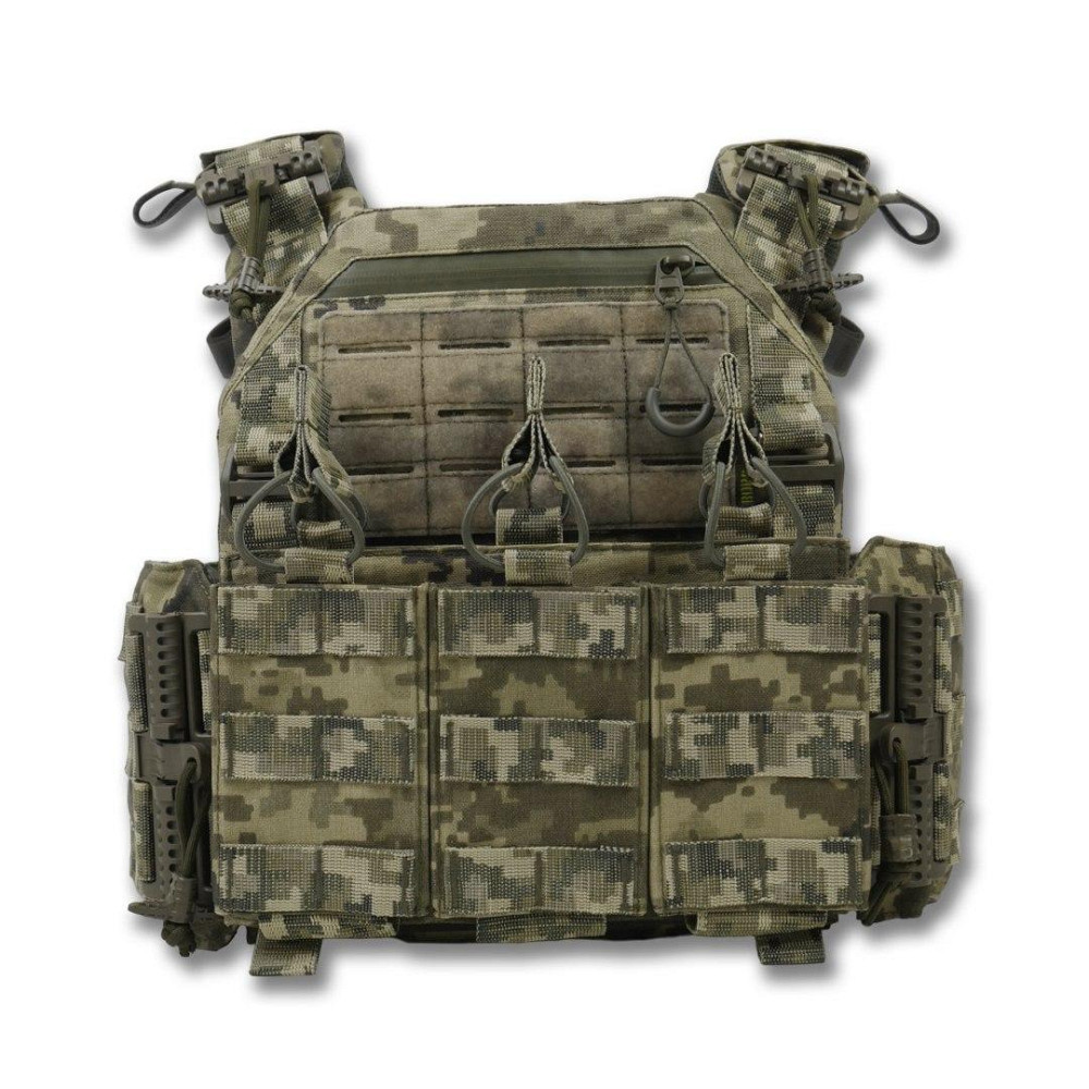 Мужская плитоноска пиксель тактическая плитоноска с быстрым сбросом разгрузочный жилет для зсу   WAR Львов - изображение 5