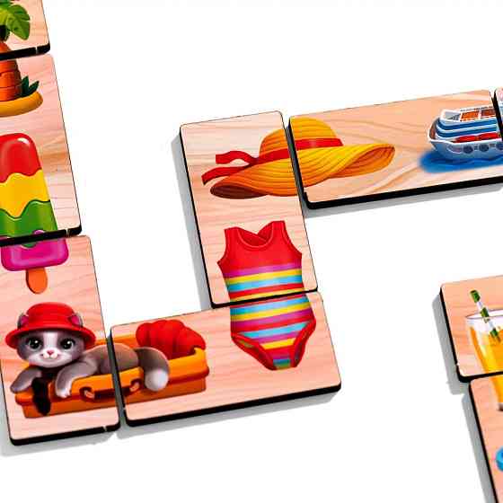 Дерев'яне доміно "Половинки" (ПСД266) PSD266 Вінниця