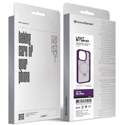 Чохол до мобільного телефона Armorstandart Unit Stand Apple iPhone 15 Pro Purple (ARM70577) Вінниця - фото 2