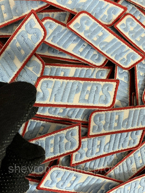 Шеврон что светиться SNIPERS (Форма прямоугольная. На липучке) Размер 2x8см Киев - изображение 6