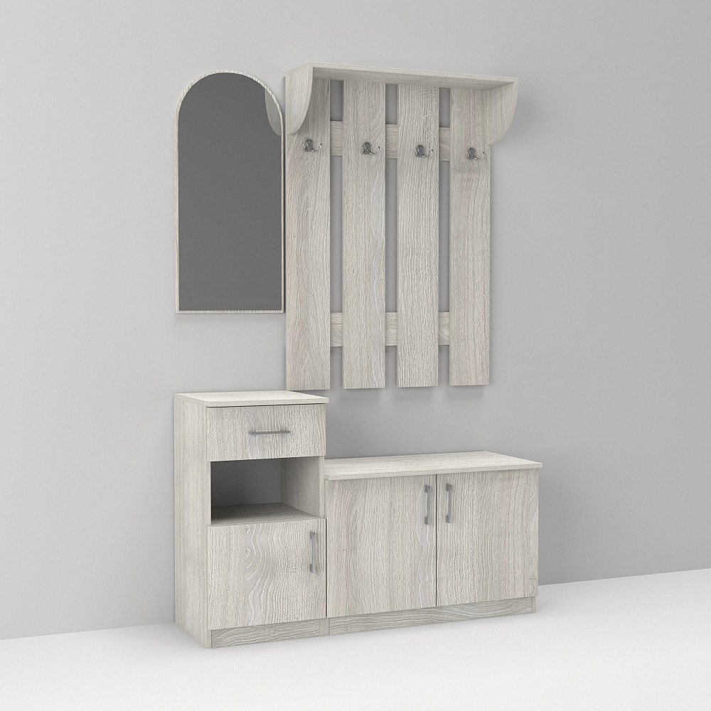 Прихожая Алиса, Дуб Шамоні Світлий, 1000/400/1880 Львов - изображение 2