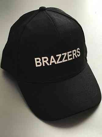 Чорна бавовняна Кепка/Бейсболка з написом BRAZZERS Чернівці