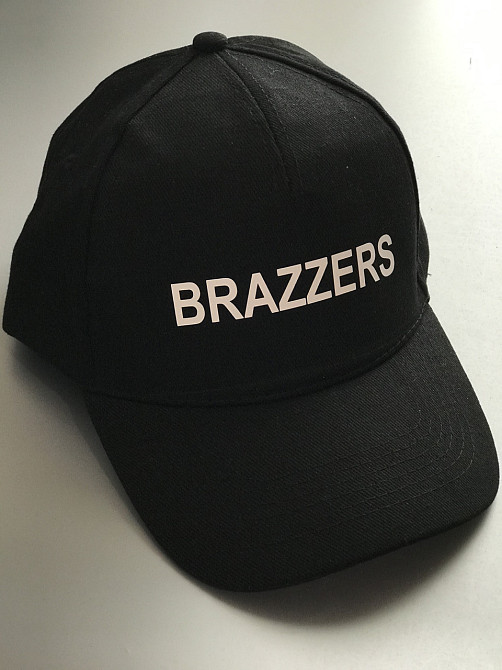 Чорна бавовняна Кепка/Бейсболка з написом BRAZZERS Чернівці - фото 1