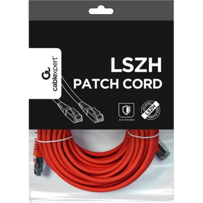 Патч-корд 15м S/FTP Cat 6A CU LSZH red Cablexpert (PP6A-LSZHCU-R-15M) Винница - изображение 3