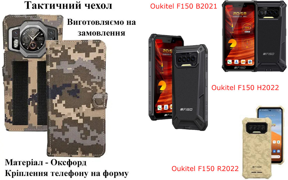 Тактический чехол для Nothing Phone (1), крепится к снаряжению на липучке Киев - изображение 1
