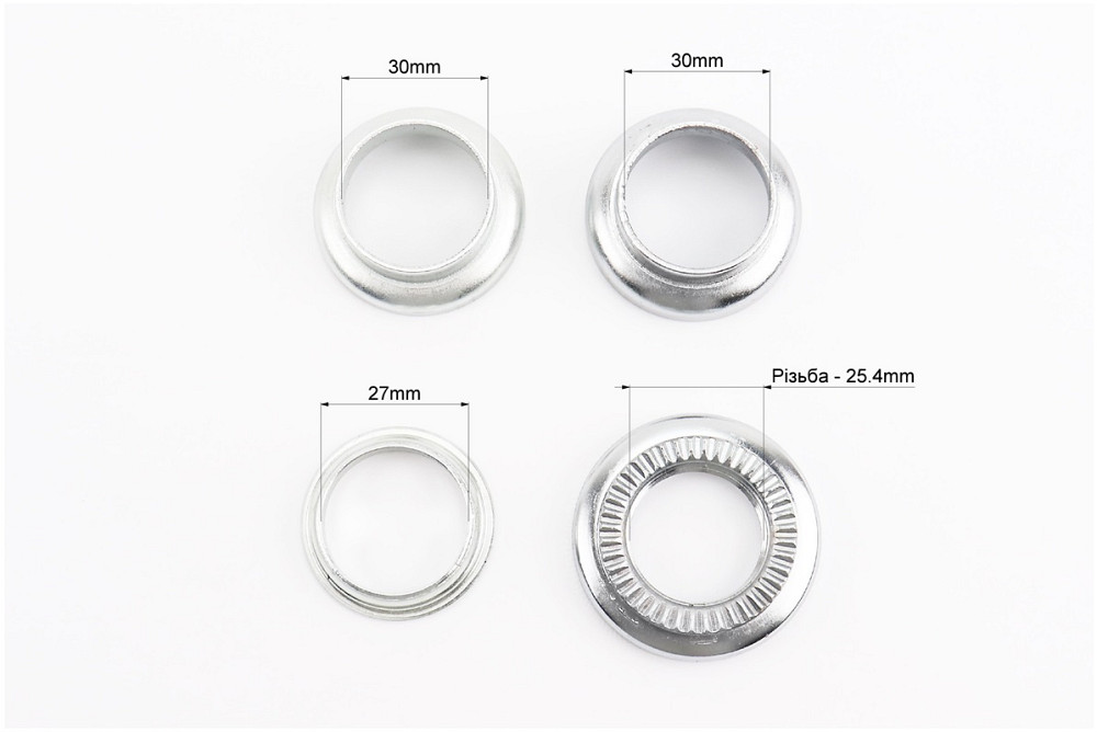 Кермова колонка 1" (30/25.4x30/27) різьбової вилки, YQ-CZ-11A Київ - фото 3