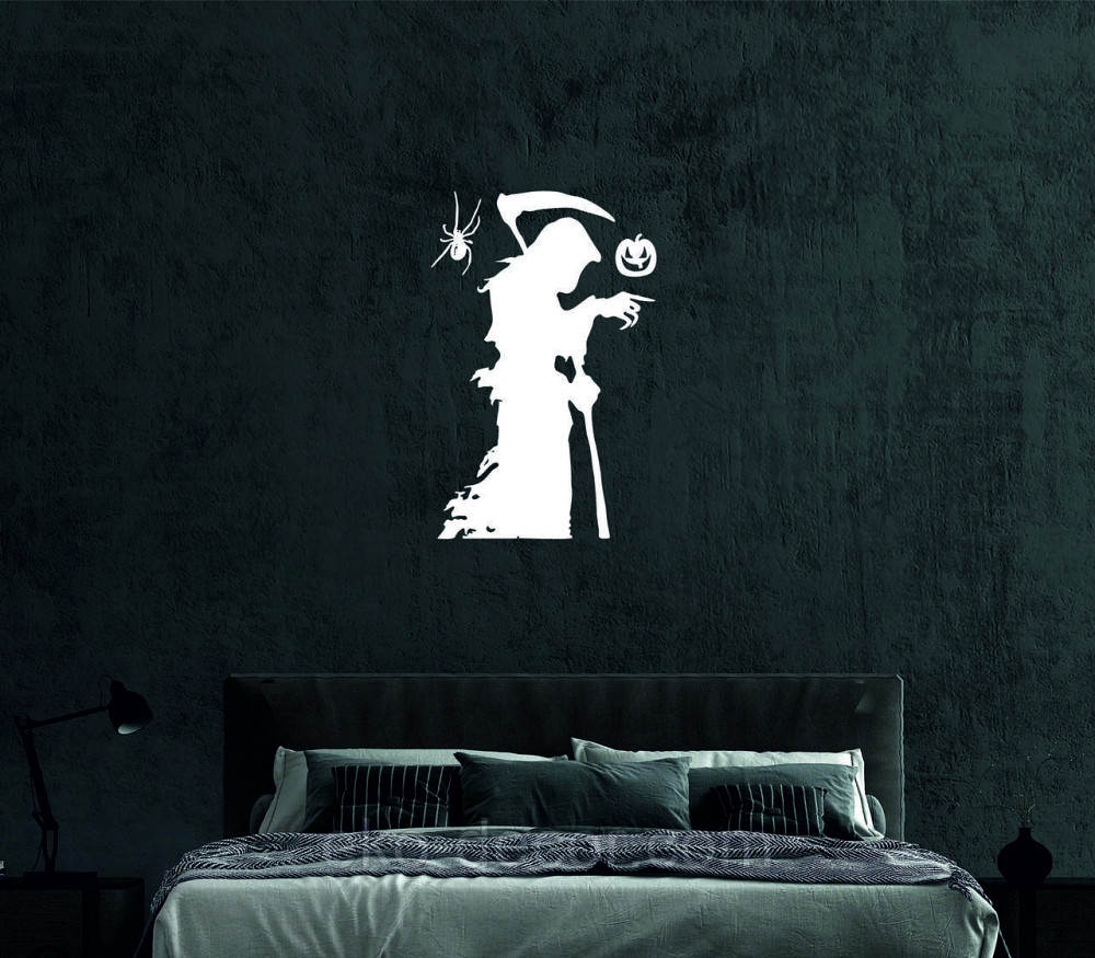 Декоративне настінне Панно «Смерти з косою», Декор на стіну 70*45 см, Білий Київ - фото 4