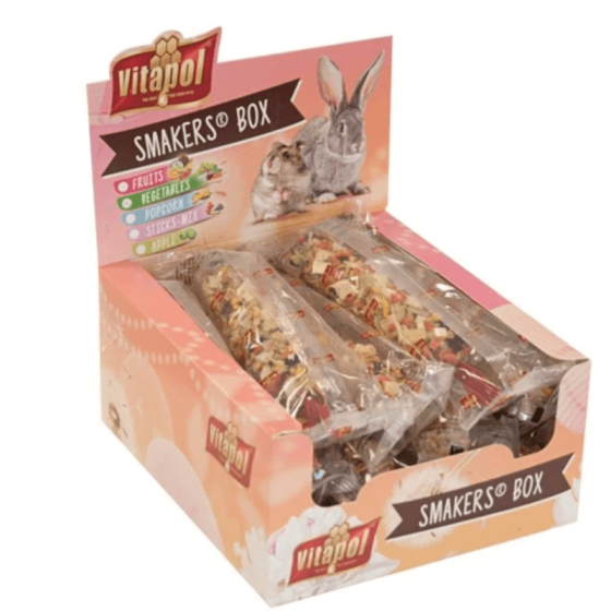 Ковба Vitapol Smakers Box ласощі з овочами для гризунів, упаковка 12 шт Київ
