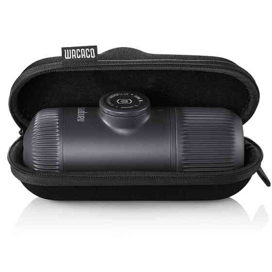 Портативна еспресо-кавоварка Wacaco Nanopresso сіра з чохлом Рівне