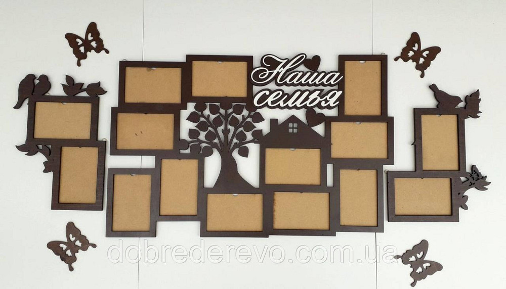 Фоторамка дерево, фоторамка родовое дерево, коллаж наша семья ХИТ ПРОДАЖ Вижница - изображение 2