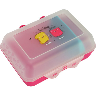 Ланч-бокс дитячий Optima BEST FRIENDS 850 мл, малинови (O98115) Вінниця - фото 1