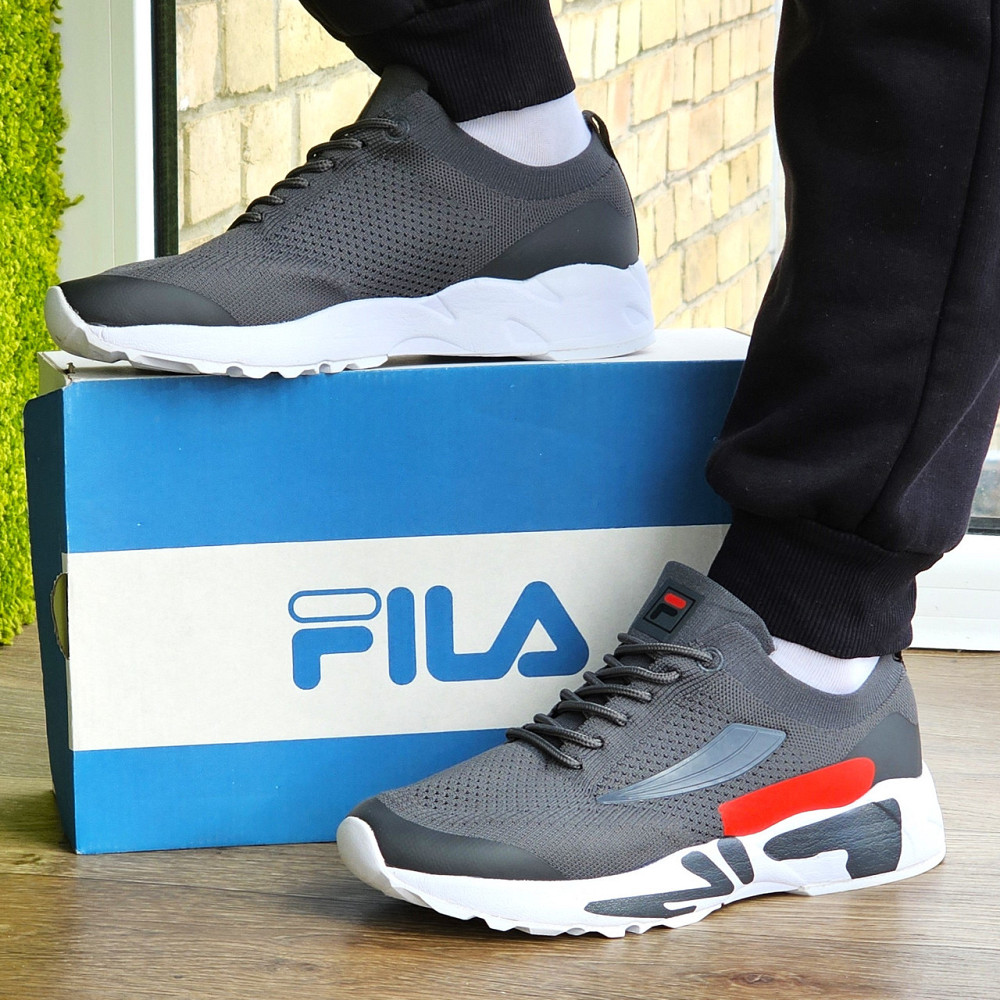 Кроссовки FILA Серые Мужские Фила (размеры: 41,42,43,45) Видео Обзор Днепр - изображение 1