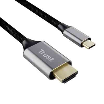 Кабель мультимедийный USB-C to HDMI 2.0m black Trust (25630_TRUST) Винница