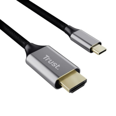Кабель мультимедійний USB-C to HDMI 2.0m black Trust (25630_TRUST) Вінниця - фото 2