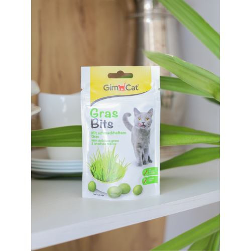 Лакомство GimCat GrasBits для кошек таблетки с травой 40 г Киев - изображение 6