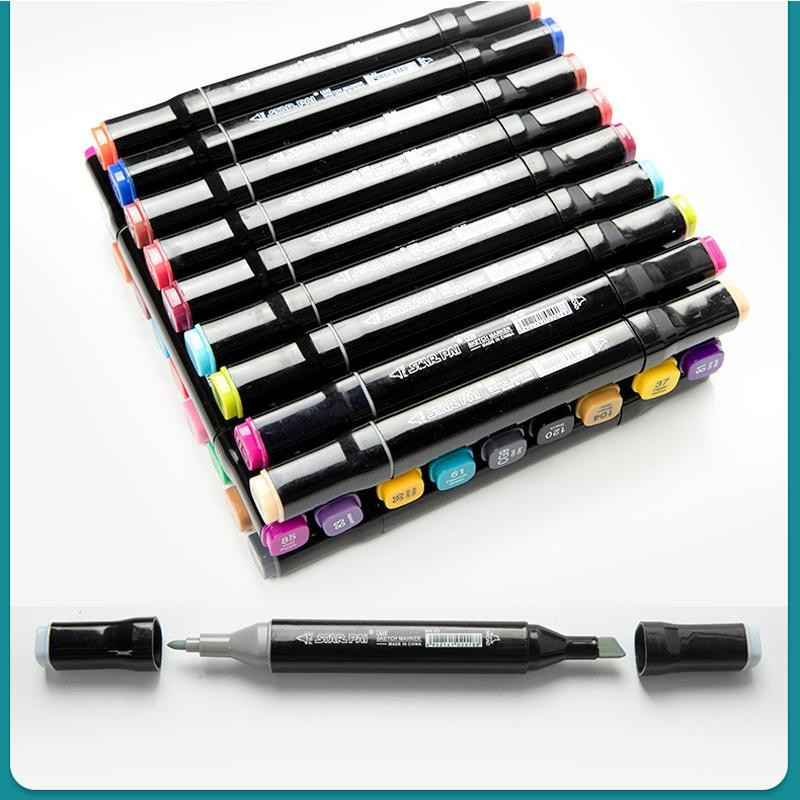 Набор в сумке двухсторонних маркеров, Sketch Marker, 168 цветов, в сумке 8000 Одесса - изображение 3