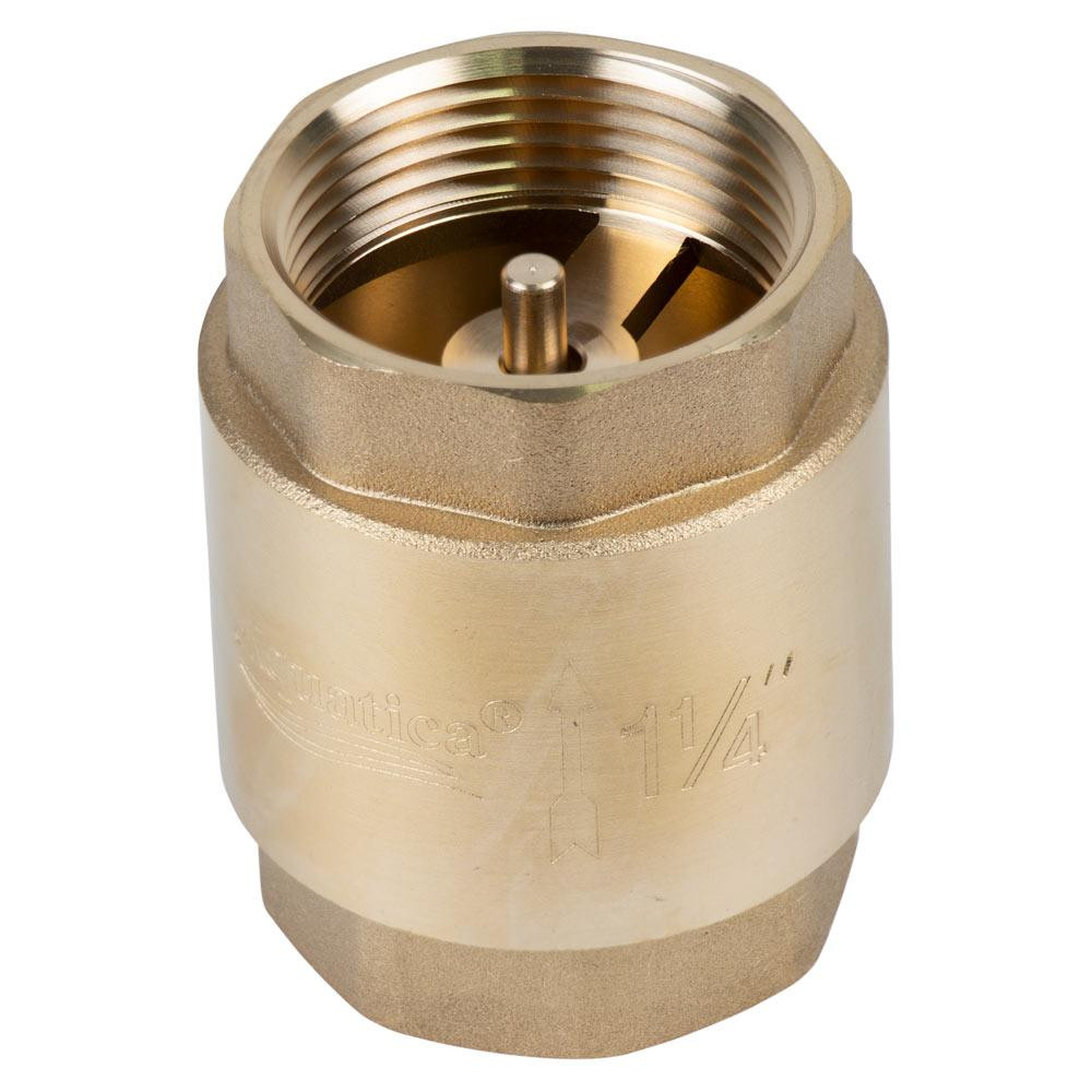 Клапан зворотний F1 1/4"×F1 1/4" (латунь) euro 410 г AQUATICA (779656) Київ - фото 1