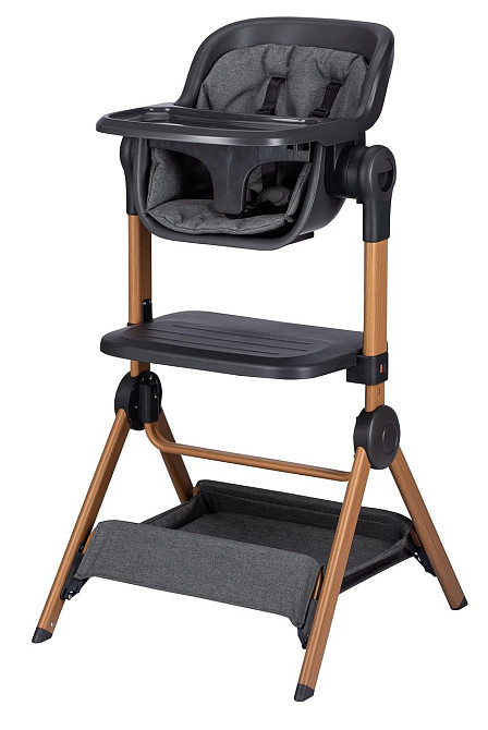 Приліжкове ліжечко та стільчик для дитини Nest & Feed 2 в 1 FreeON, grey Київ - фото 2