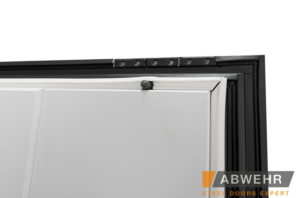 Двері вуличні, модель 536 CARAT ТЕРМОРОЗРИВ 3 контури ущільнення, чорне дерево/білий Київ - фото 10