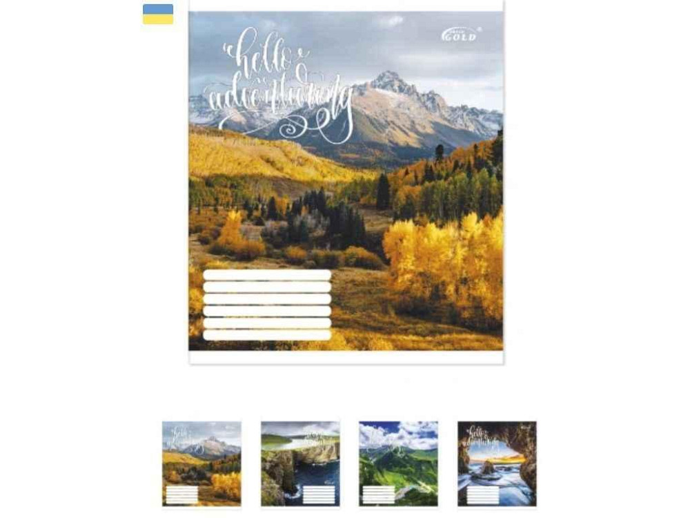 Зошит в клітинку 18арк. 25шт/уп ТВ-48 Пригода ТМ GOLD BRISK Київ - фото 1