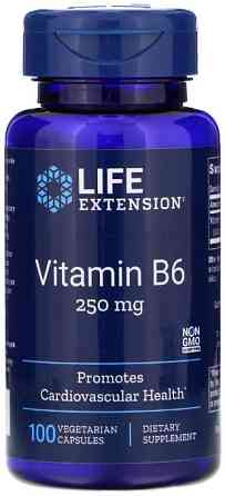 Вітамін В6 Life Extension Vitamin B6 250 мг 100 капсул Київ