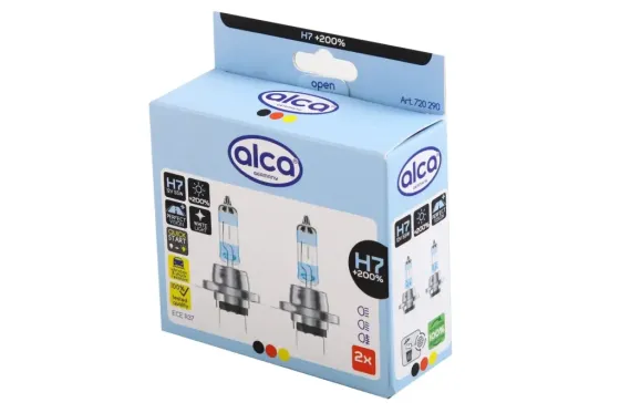 Лампа галогенная 12В  H7 Alca 55 +200% (2 шт.) Винница