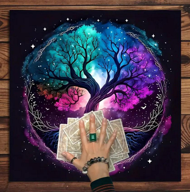 Скатерть Таро Древо Жизни | Мистический коврик для карт, астрология Киев - изображение 4