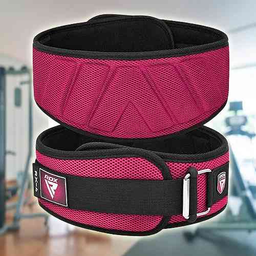 Пояс для важкої атлетики пауерліфтингу атлетичний пояс неопреновий RDX RX4 EVA Curve червоний розмір XS Київ