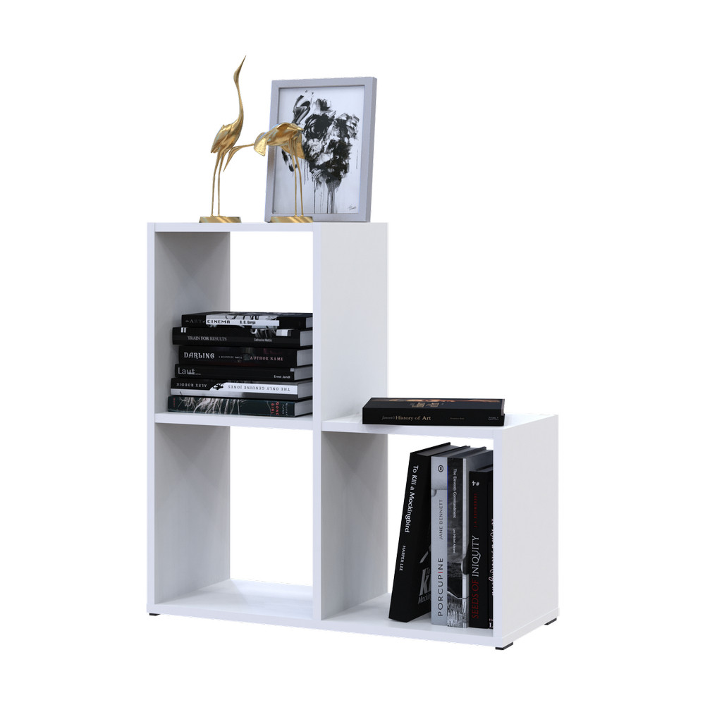 Стеллаж Doros Степь 2х2 Белый открытый 69х28.8х71.4 DRS-011760 (41516156) Днепр - изображение 1