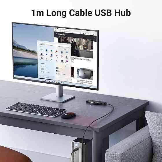 Хаб адаптер перехідник UGREEN 4-Port USB 3.0 Hub UGR-35574 Одеса