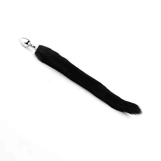 Анальна пробка Plug-Fox TAIL- Black XL Sex Aura Київ