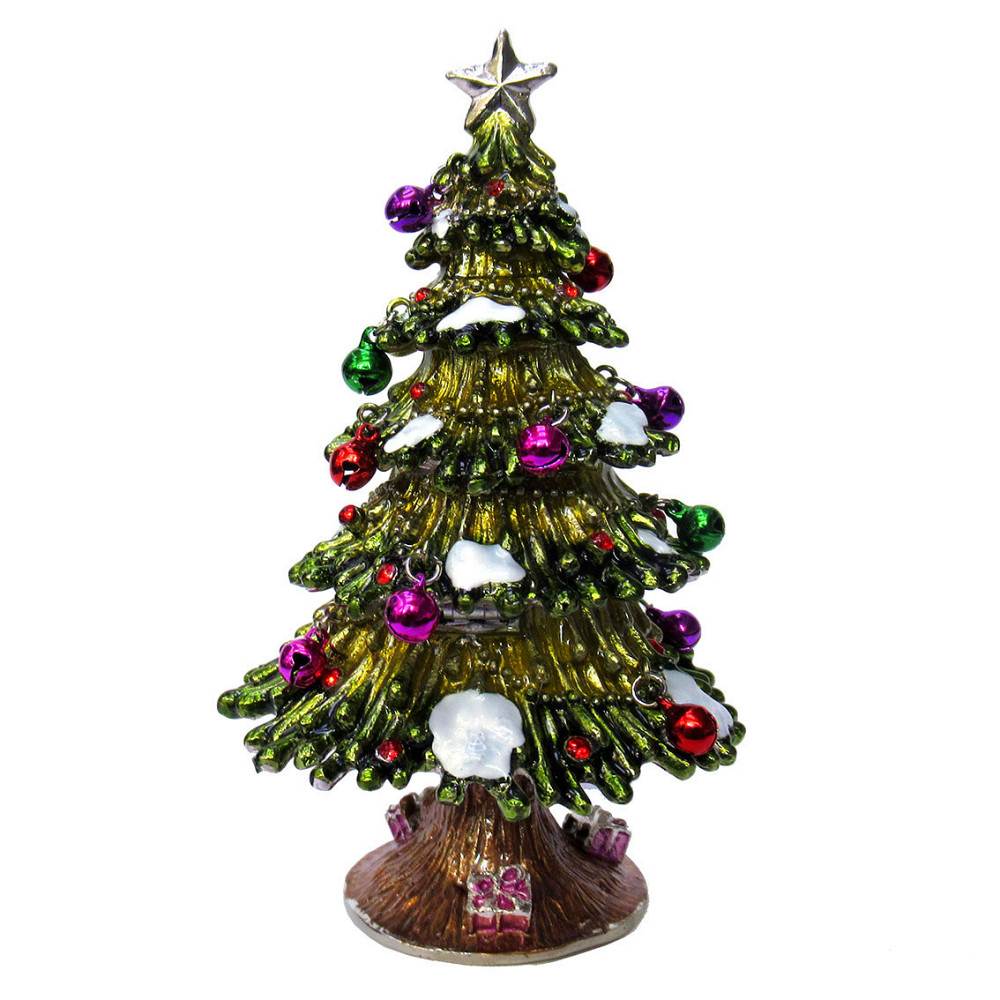 Скринька зі стразами новорічна Ялинка Київ - фото 1